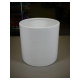Potey 10" Flower Planter, White, 10"x9.5"