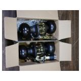 2ct antique oil rubbed privacy doorknob