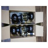 2ct antique oil rubbed privacy doorknob