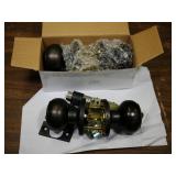 2ct antique oil rubbed privacy doorknob