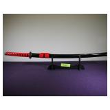 samurai sword with stand