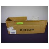 3 light hanging  fixture with crystal prisms