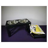 2ct pet zone adjustable dog feeder