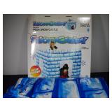 snow candy inflatable castle appears to be used