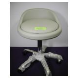 rolling stool gray adjustable height