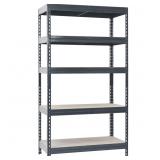 5 tier metal shelf assembly required