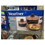 Wearever 5 piece nonstick cookware set