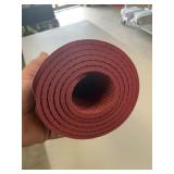 red yoga mat