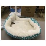pet bed small round polka dots