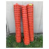 3 rolls of snow fence