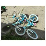 2 little girls bicycles as-is