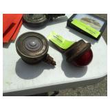 2 antique auto signal lights
