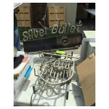 2 broken tube neon signs