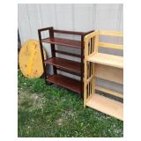 lot of 4 fold up bookshelves