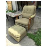 platform rocker with ottoman