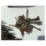 lot of antique keys