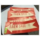 vintage farm sale signs