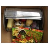 boxlot laptop bags, breadbox, candles, bookends,