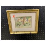 Watercolor slr Mathilda 1935 cottage 12x10