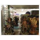 Large Lot of Indian Figurines Carolers and Related