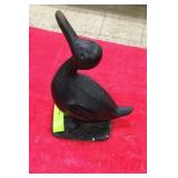 Cast Iron Duck Door Stop, Original Surface
