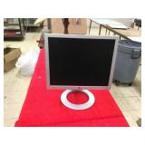 19" Flat HP Computer Screen, No Power Cord, Tested