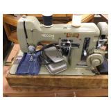 Vintage Portable Sawing Machine, Necchi,