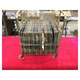 MCM Record Racks with LPs