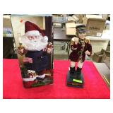 2 Animated Christmas Figurines