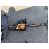 poulan pro 18" chainsaw in case 2 extra chains