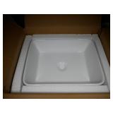 Ceramic Sink Basin, 18.9x14.5x5.5"