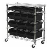 Sandusky Wire Rolling Parts Bin, MVU3317VIN15