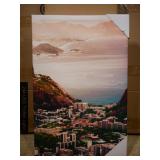 Decorative Art Panel, Canvas, City Scene, 16x24"