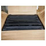 5 Tier Plastic Shelf, Black, 18x36"