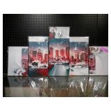 5 Panel Decorative Art Work, Modern City