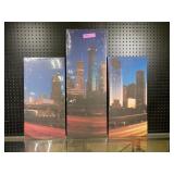 3 Panel Decorative Art, City Scene