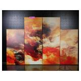 4 Panel Modern Art Abstract