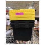 4 Totes + 4 Lids, Totes: 15x11x8"