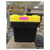 2 Toes + 2 Lids, Totes: 15x11x8"