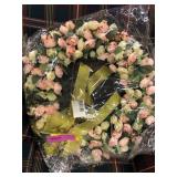 Pink Roses Wreath