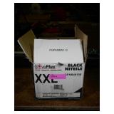 Case of XXL Black Nitril Gloves, total of 1000