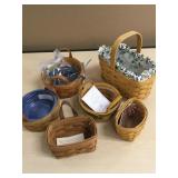 6 longaberger baskets