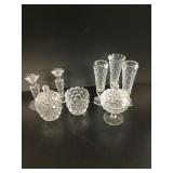 Fostoria American vases candles compotes
