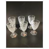 6 Fostoria American Iced Tea glasses