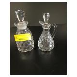 Fostoria American Cruet and Ketchup bottle
