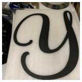 24" Custom Script Wooden "Y"