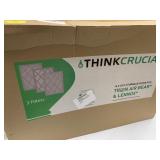 3pk Crucial 16x25x3" Furnace Filters