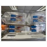 Lot of 4 Hinged Lid Kitchen Bins