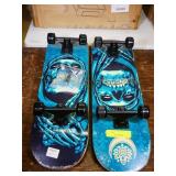 Lot of 2 31" Skate Boards, AS-IS, Damage Spots