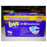 124 ct Size 6 Luvs Diapers